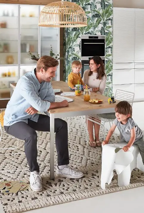 family time in the kitchen