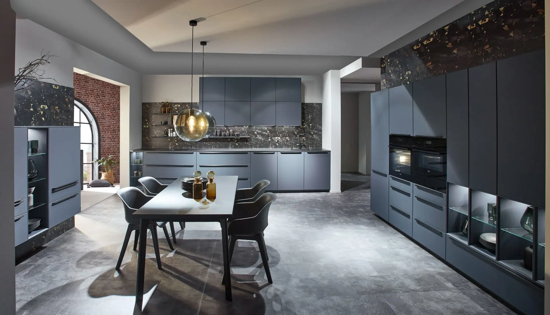 Timbercraft contemporary blue kitchen