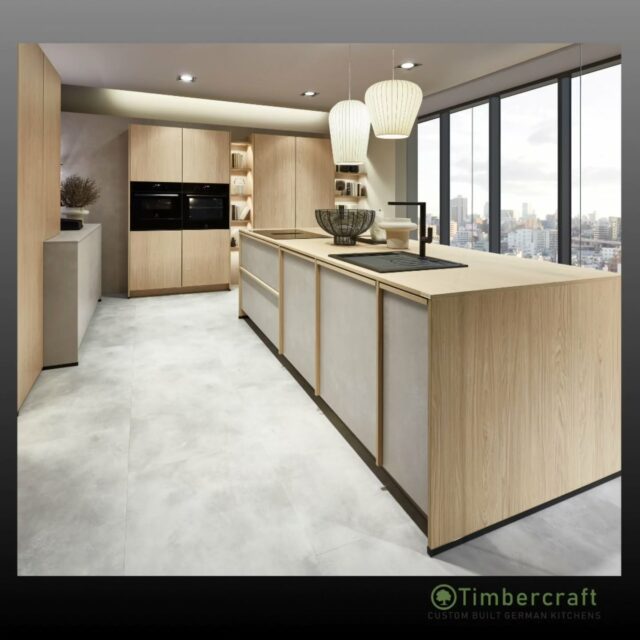 Minimal. Maximum calm. Pure function. ✨

This kitchen is inspired by Japanese-style design, where every line is intentional, every detail feels balanced, and nothing is there without purpose. 

Featuring Japanese-style framed units and the warm, natural tone of OAK Reproduction, it brings a sense of quiet luxury to a modern space, clean, timeless, and effortlessly refined. 

A kitchen made to feel like home… and look like art. 🌿🏡 

🌱 Let your German dream kitchen come to life with Timbercraft custom-built German designs! 

💡 Ready to elevate your space? Visit us at timbercraft.ie. 

#germankitchen #modernkitchen #homedesign 
#kitchendesign #bespokekitchen